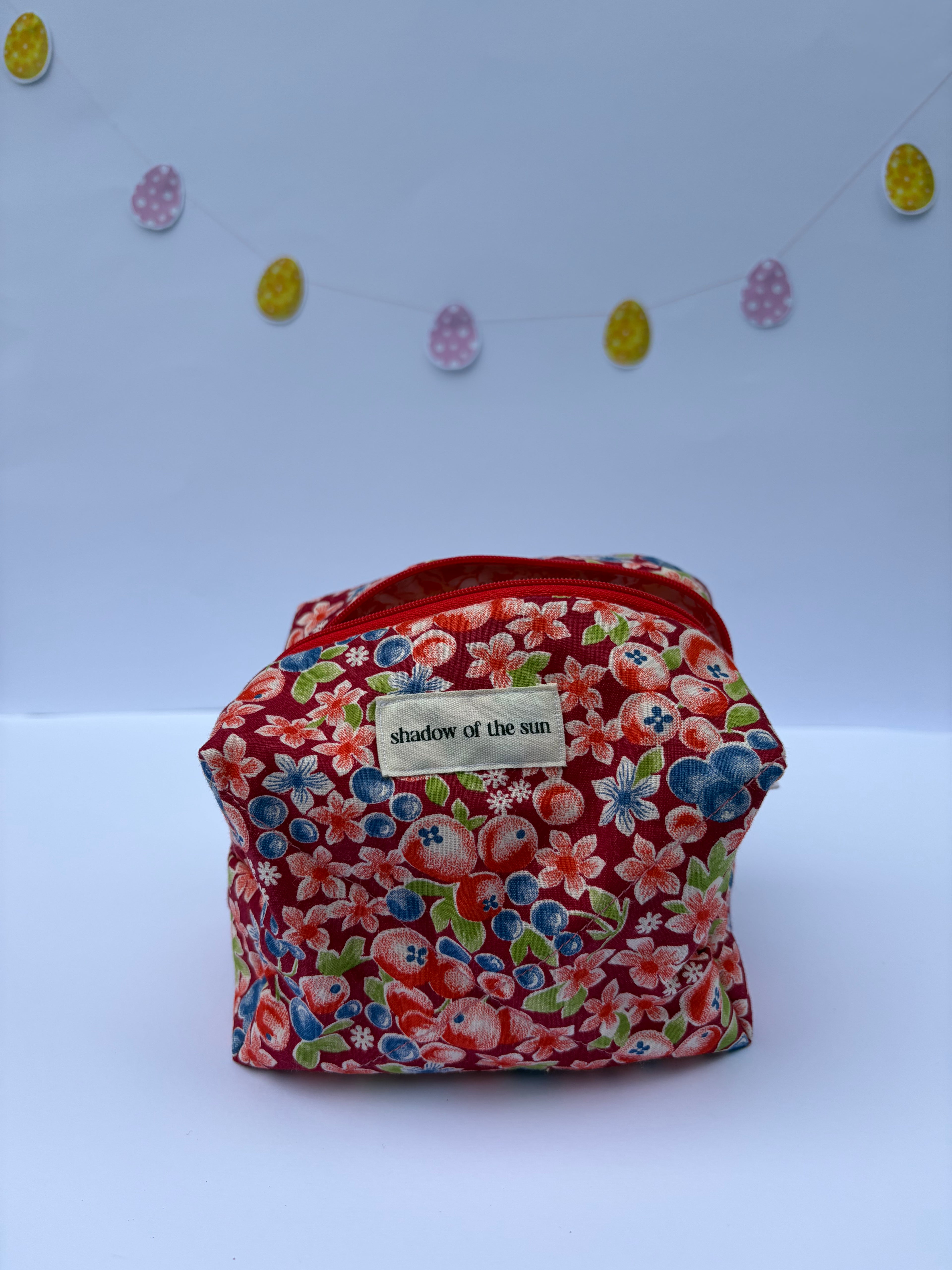 Not so perfect Summertime Berries Make up bag