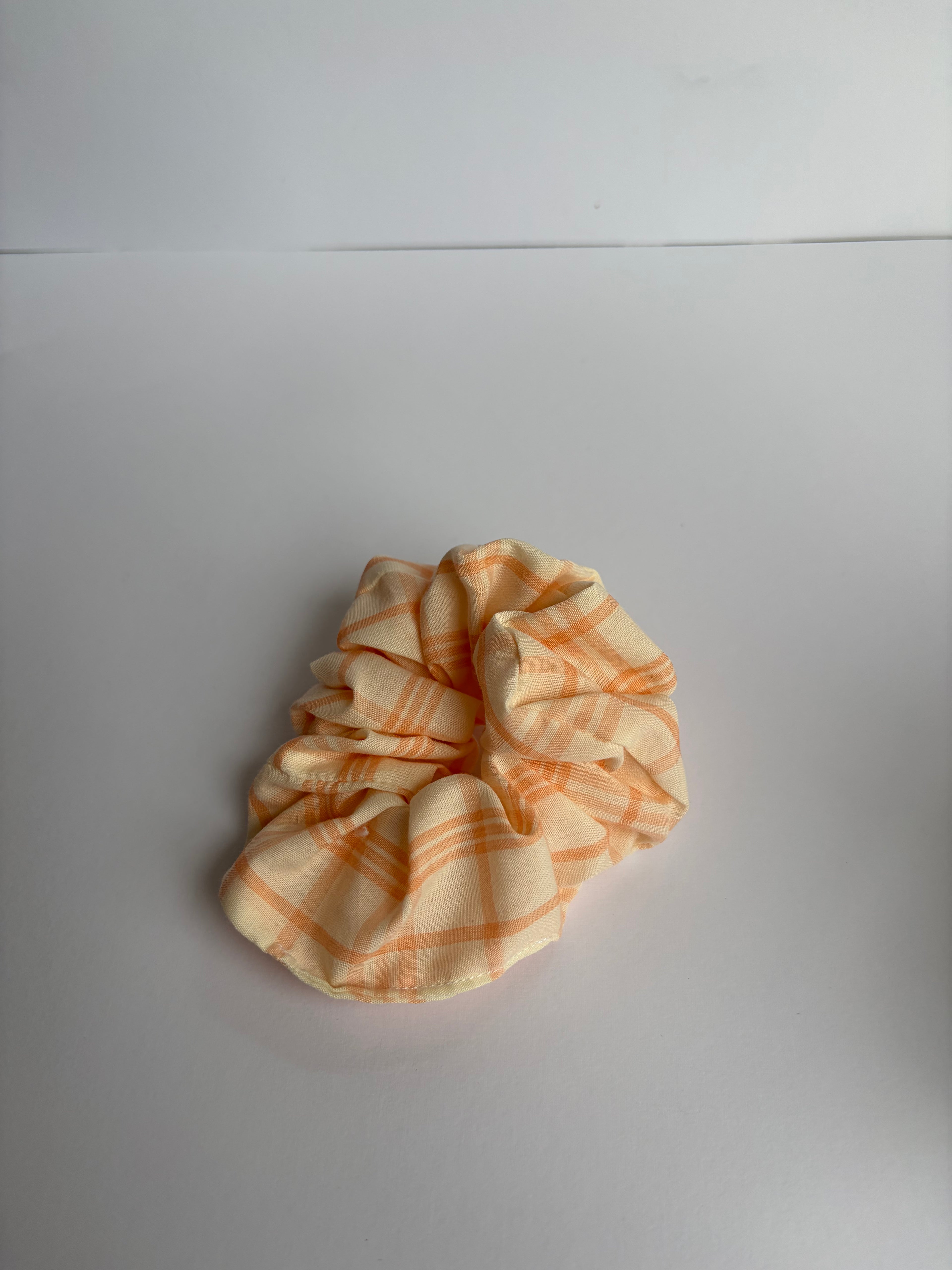 Orange plaid Scrunchie