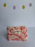 Red floral Coin Pouch