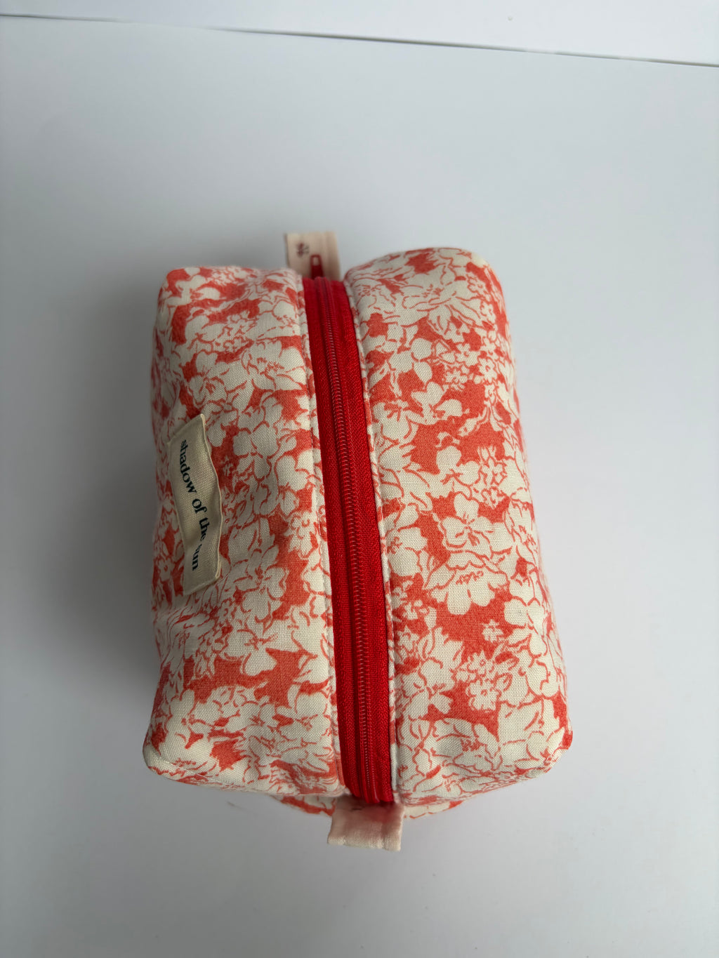 Not so perfect Red Floral Make up bag