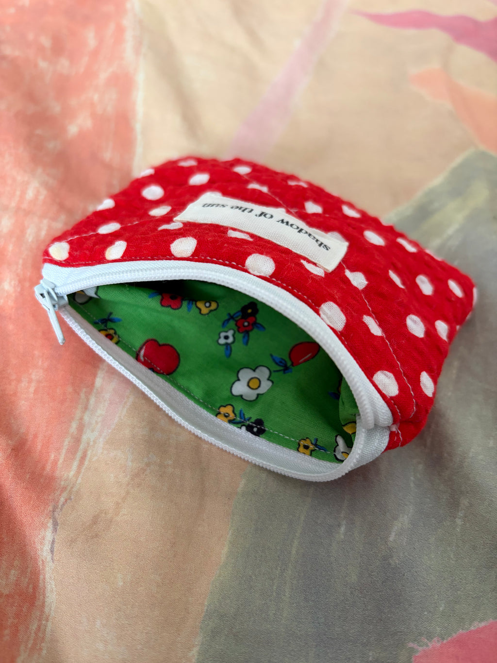 Not so perfect Red polka dot Coin Pouch