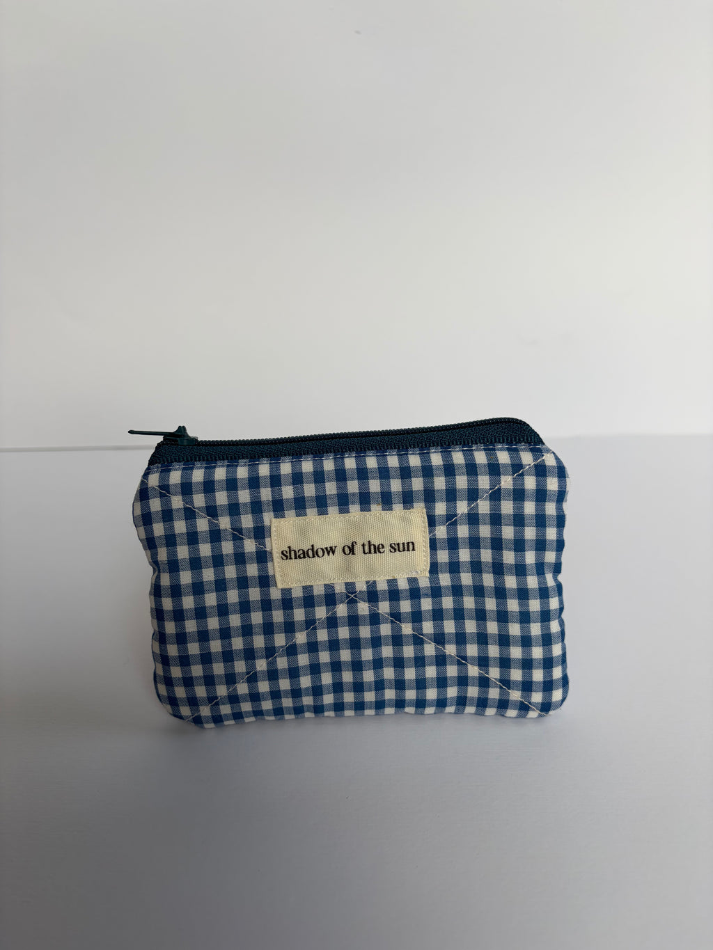 Blue check Coin Pouch
