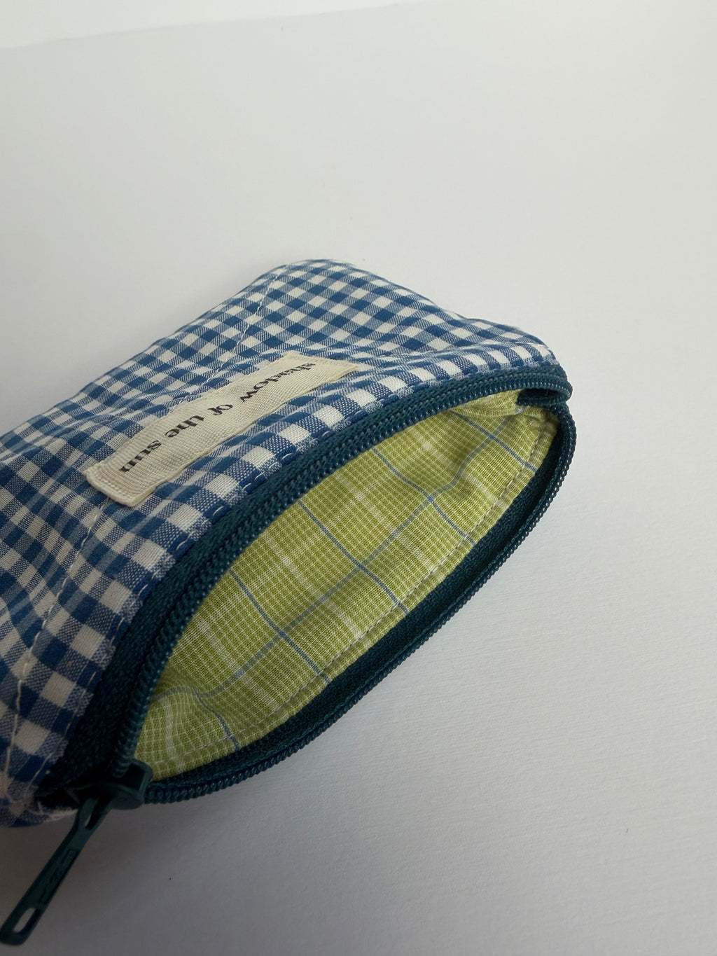 Blue check Coin Pouch