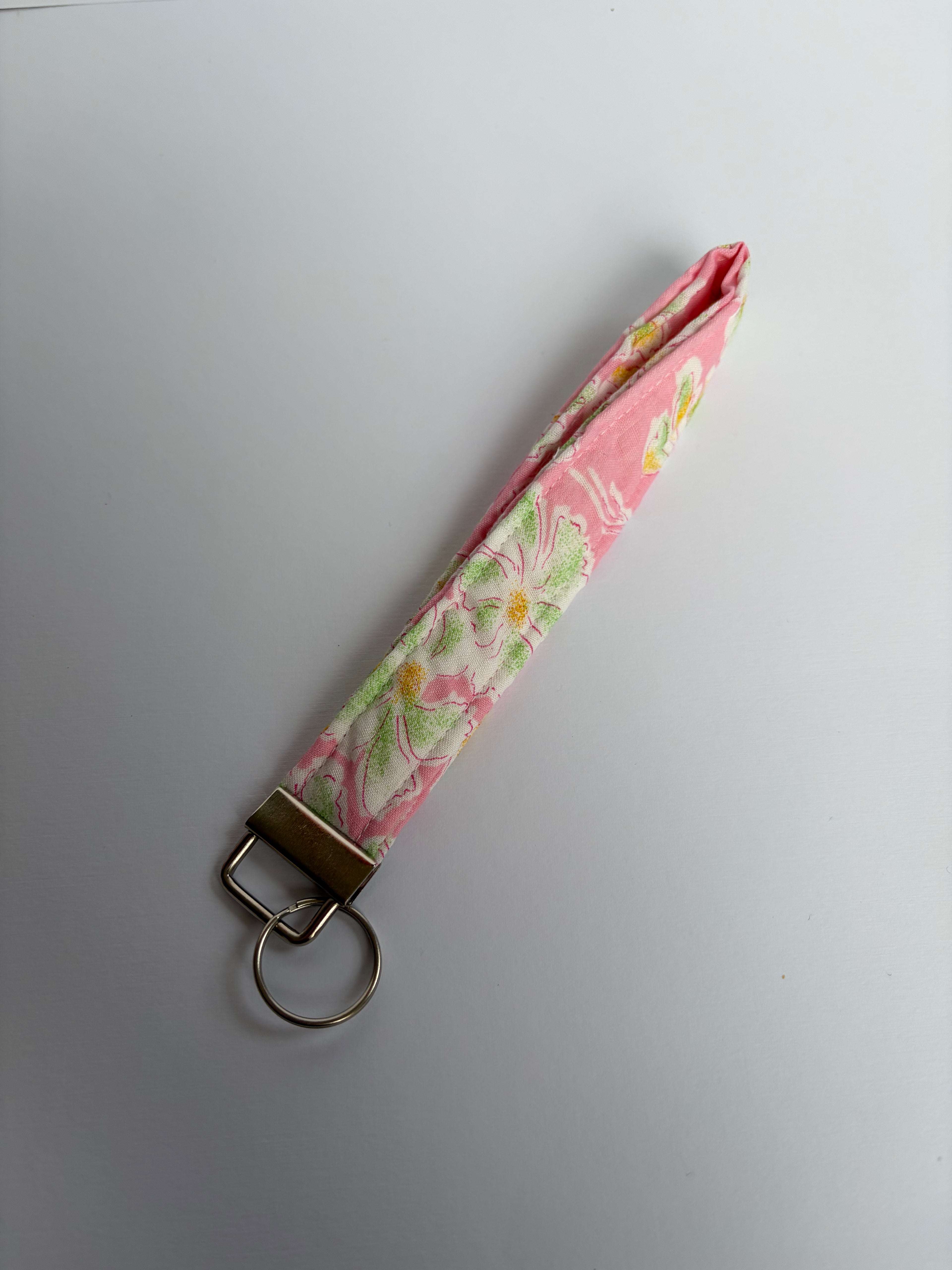 Pinky floral Wristlet