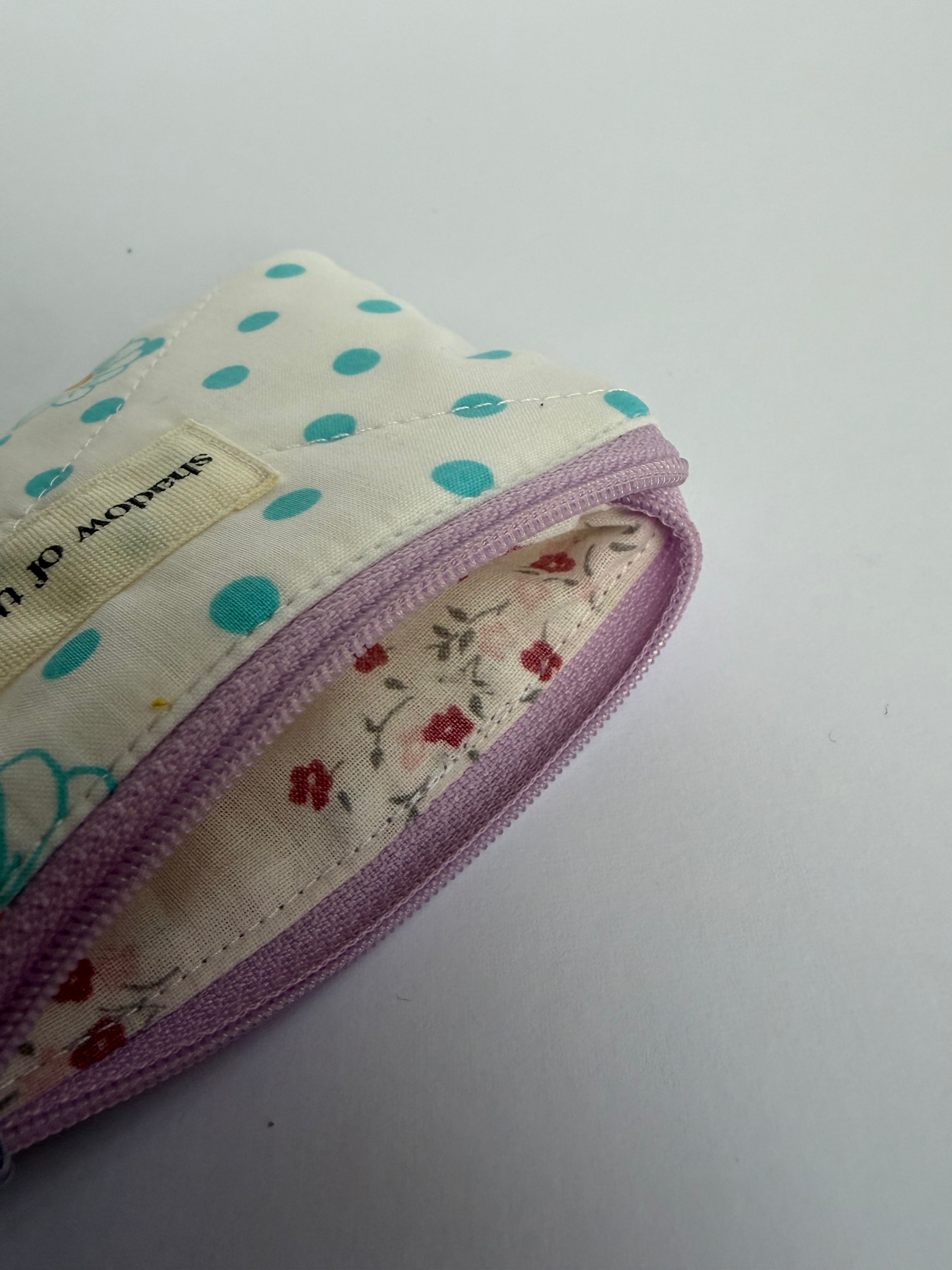 Floral polka dot Coin Pouch