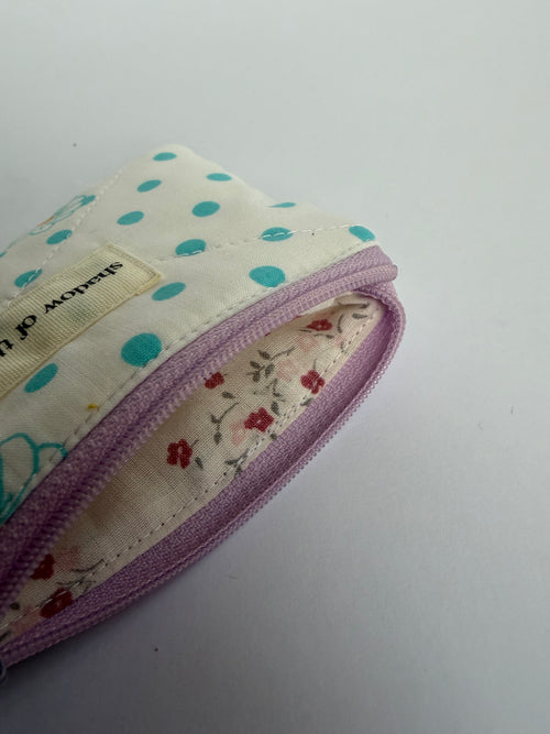 Floral polka dot Coin Pouch