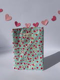 Vintage florals teal Book sleeve - Small