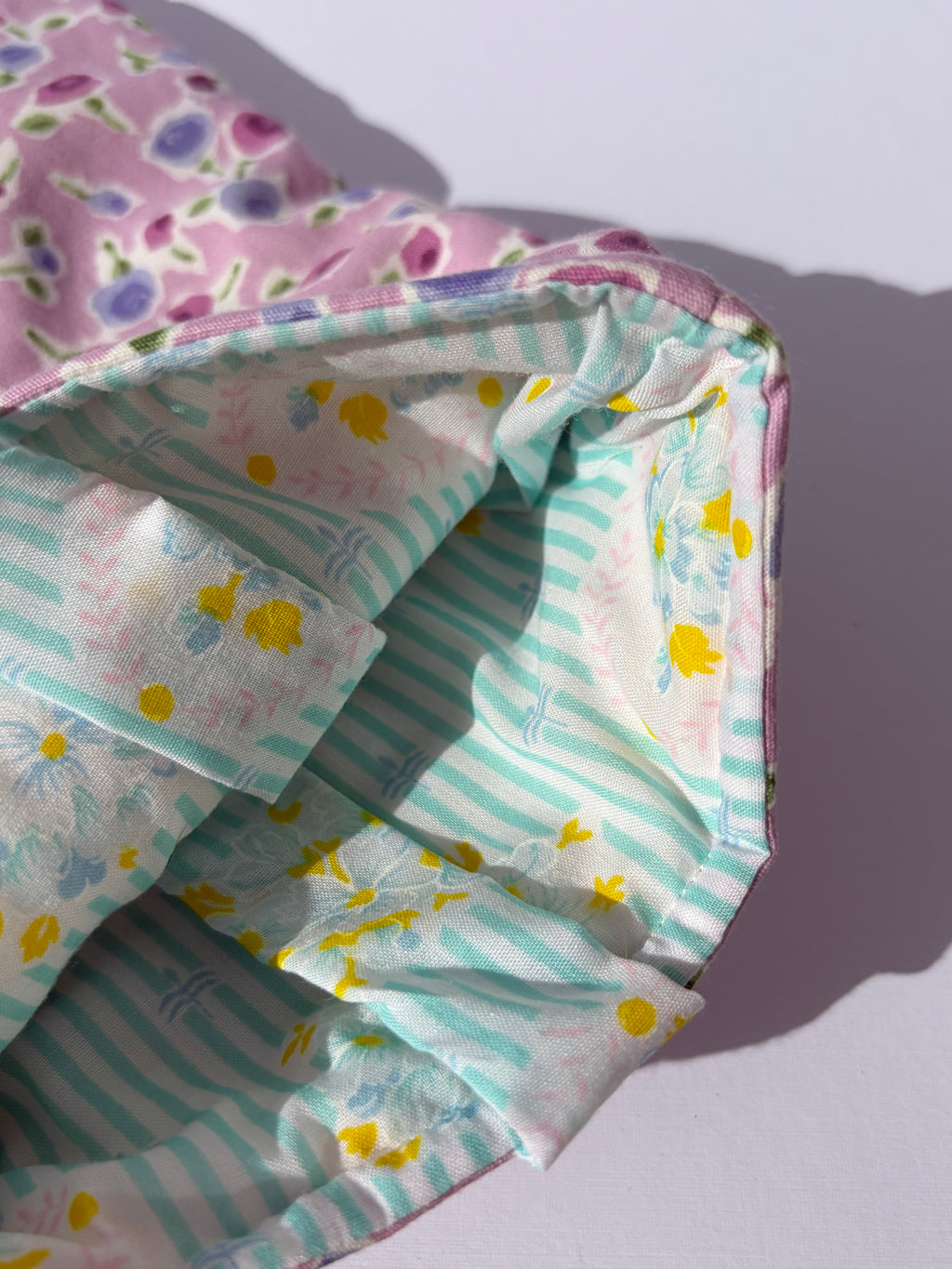 Vintage florals purple Book sleeve - Small