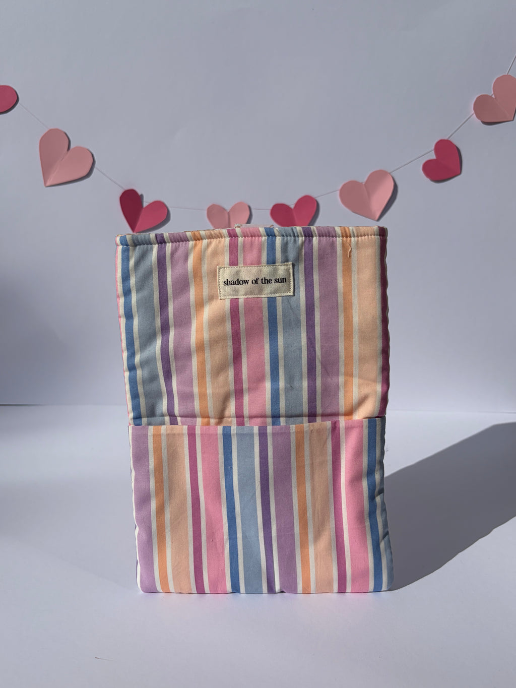 Pastel stripes Book sleeve - Small