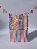 Pastel stripes Book sleeve - Small