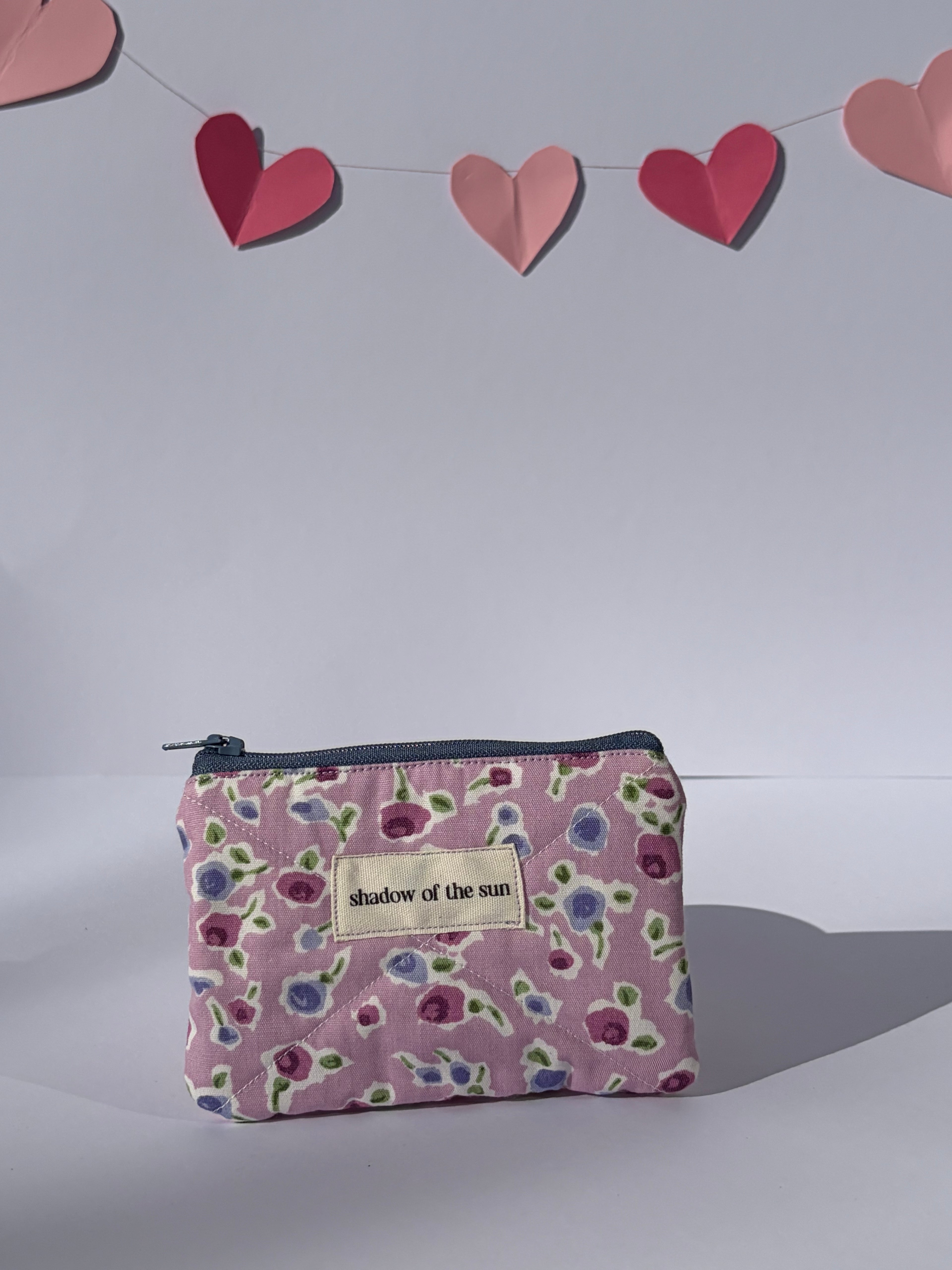 Vintage floral purple Coin Pouch