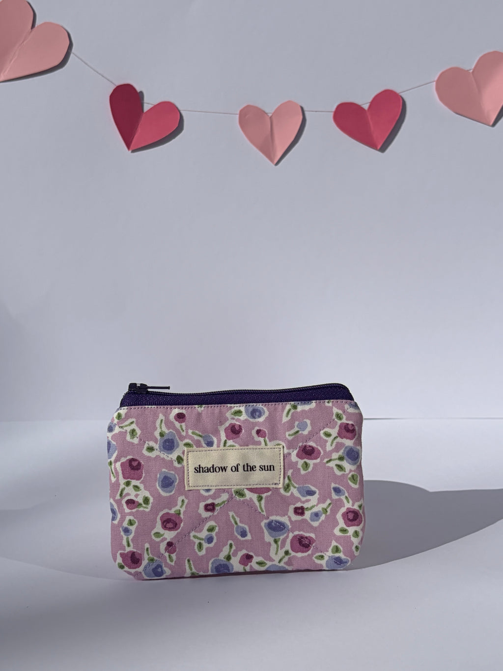 Vintage floral purple Coin Pouch