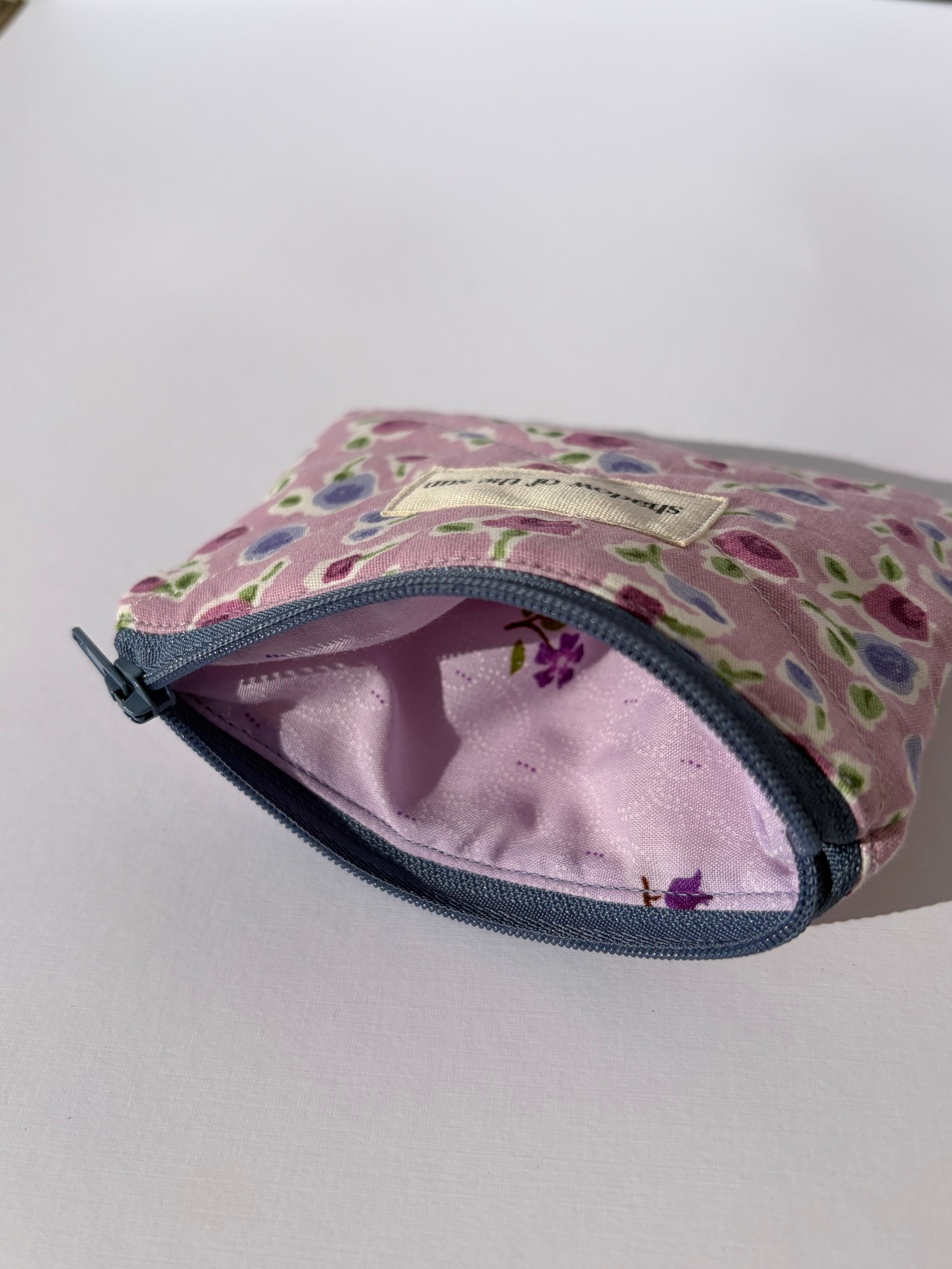 Vintage floral purple Coin Pouch