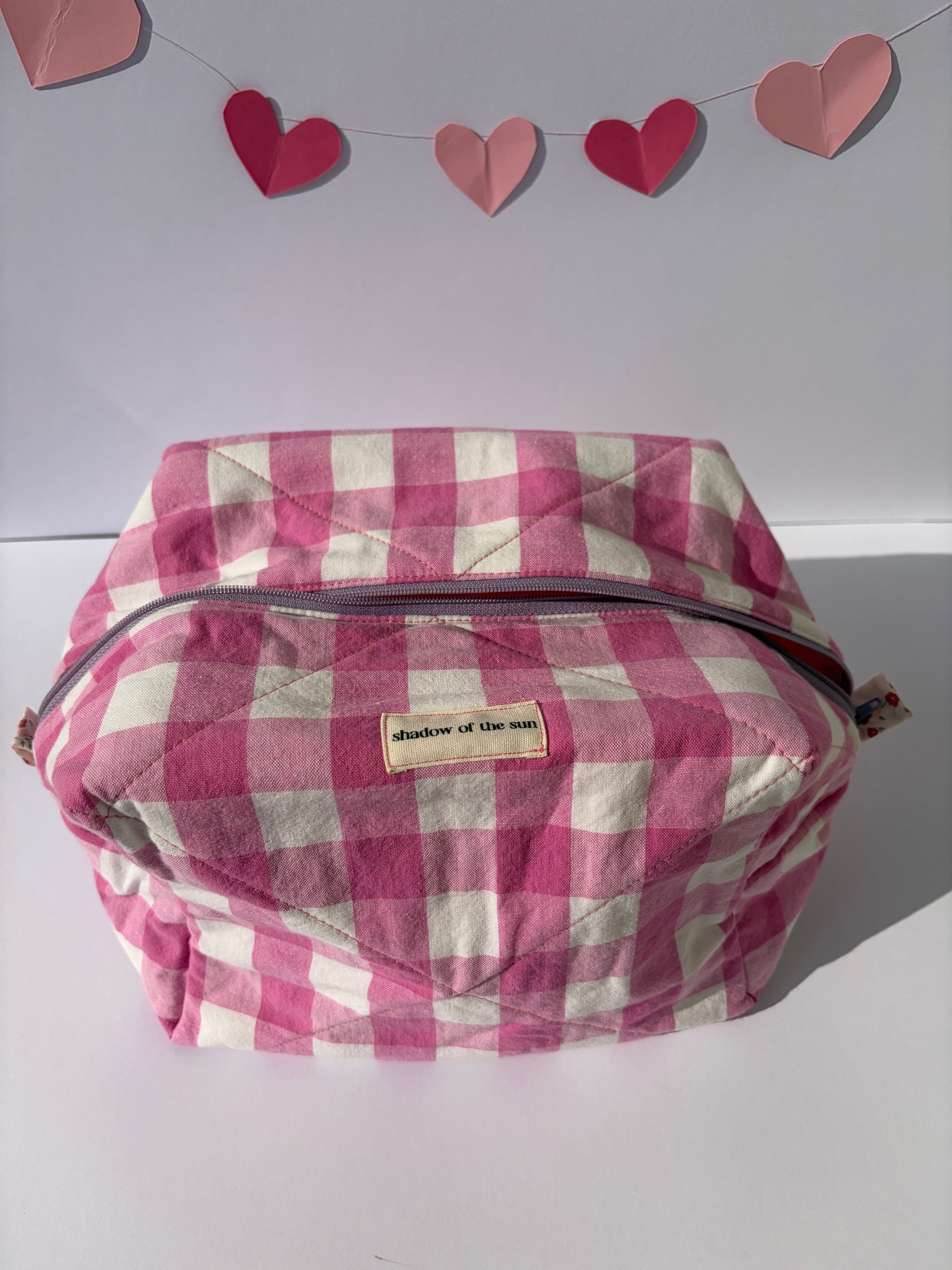 XL Pink Picnic Make up bag