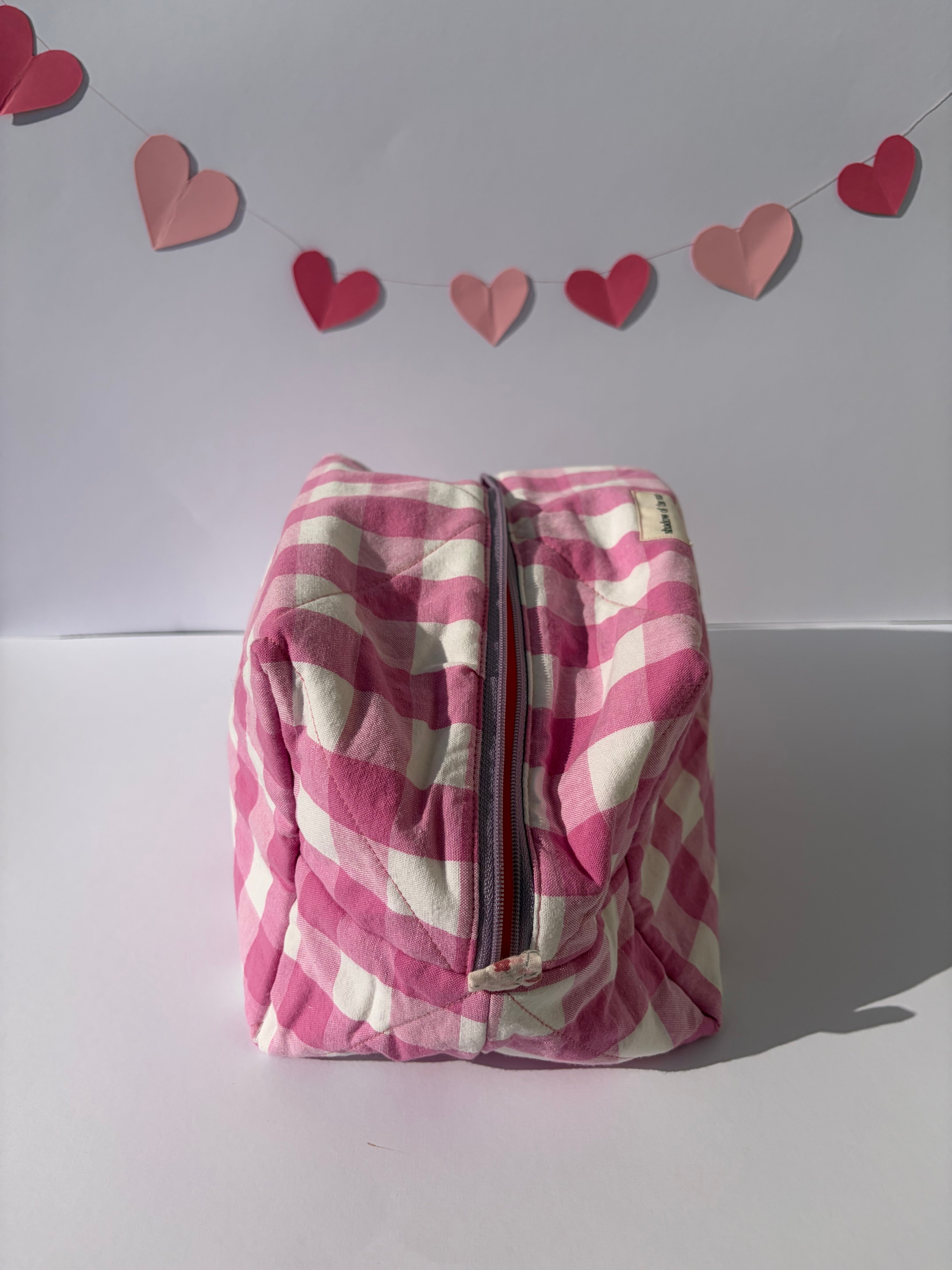 XL Pink Picnic Make up bag