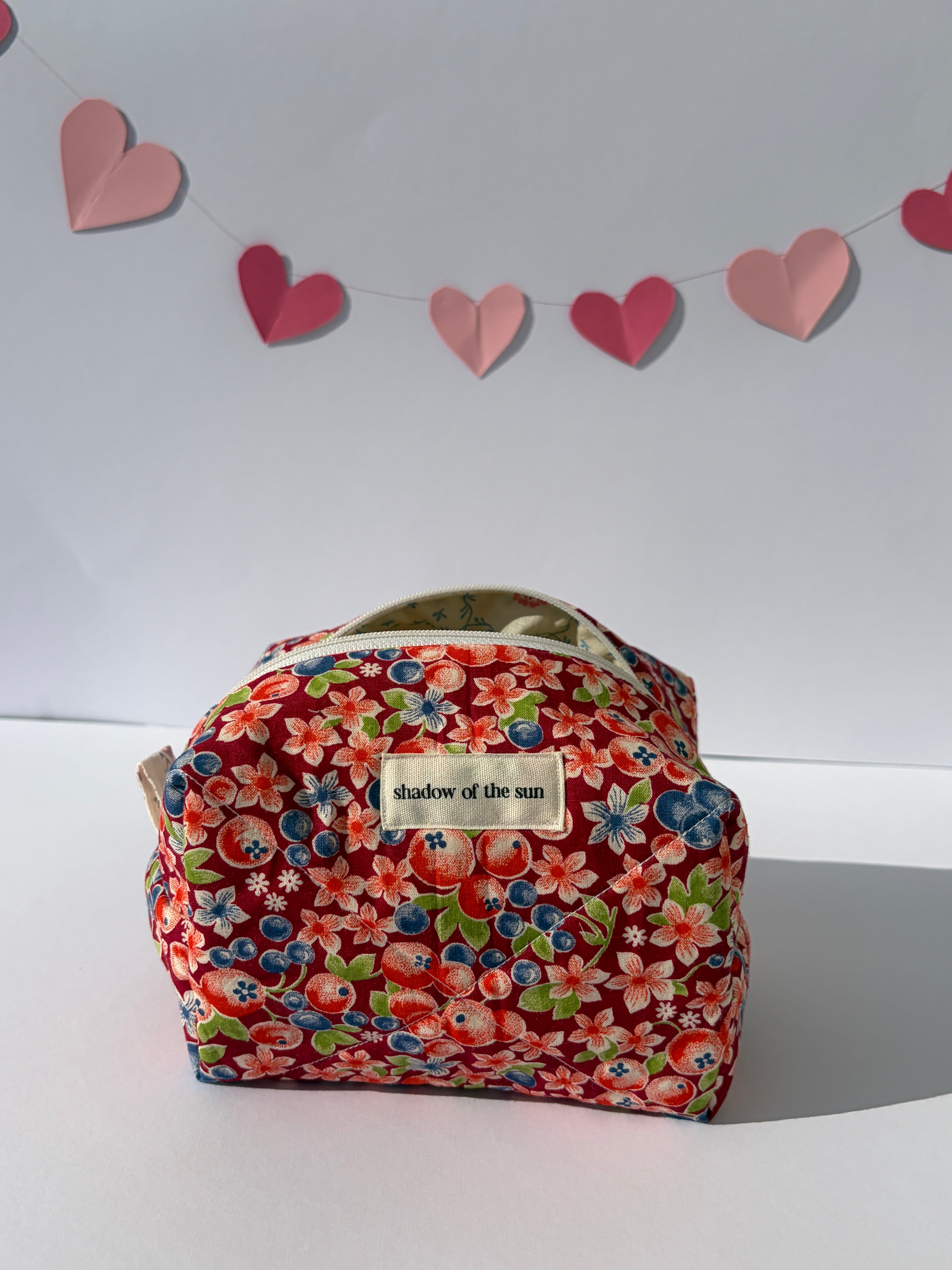 Summertime berries Make up bag
