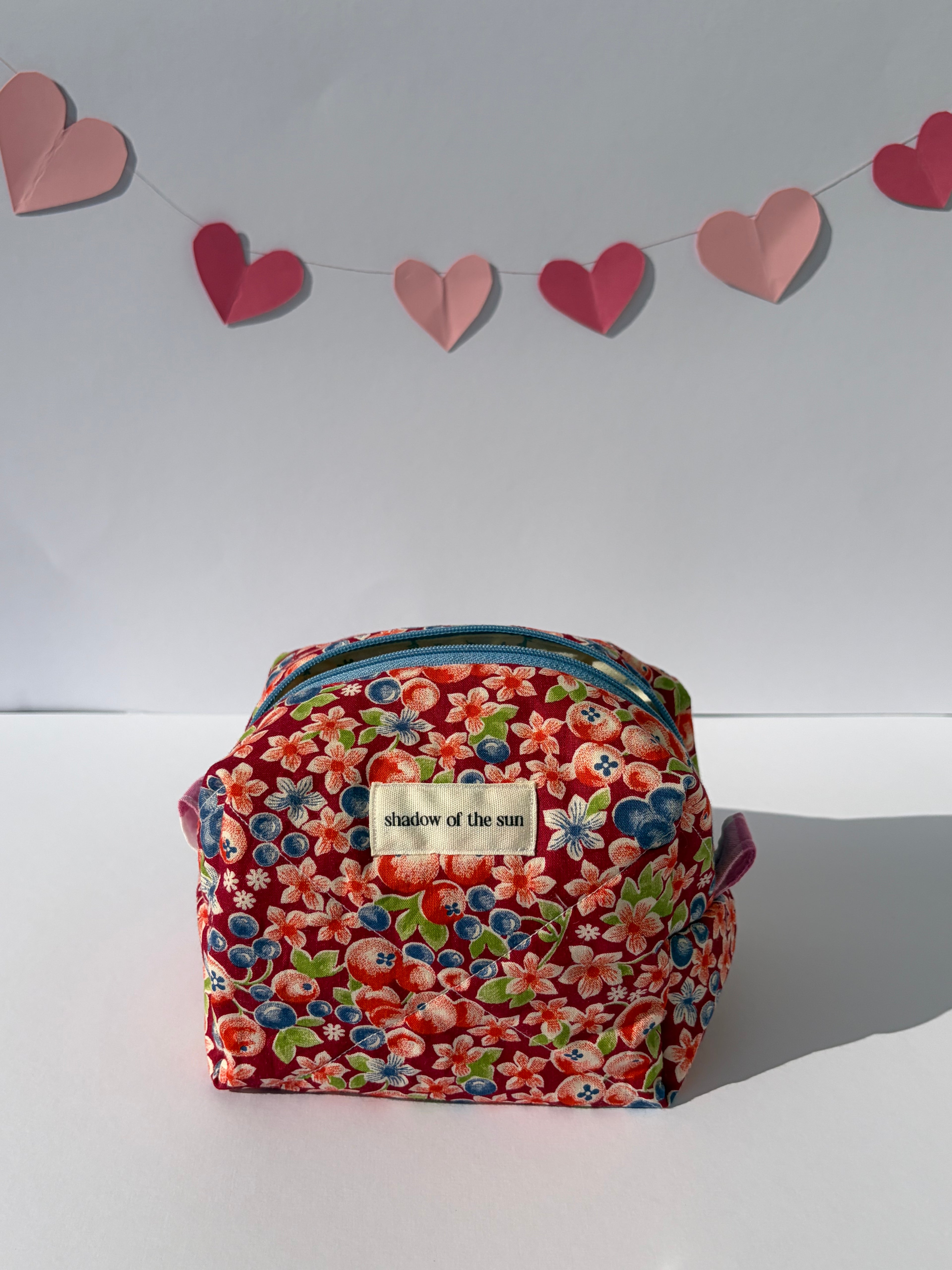 Summertime berries Make up bag