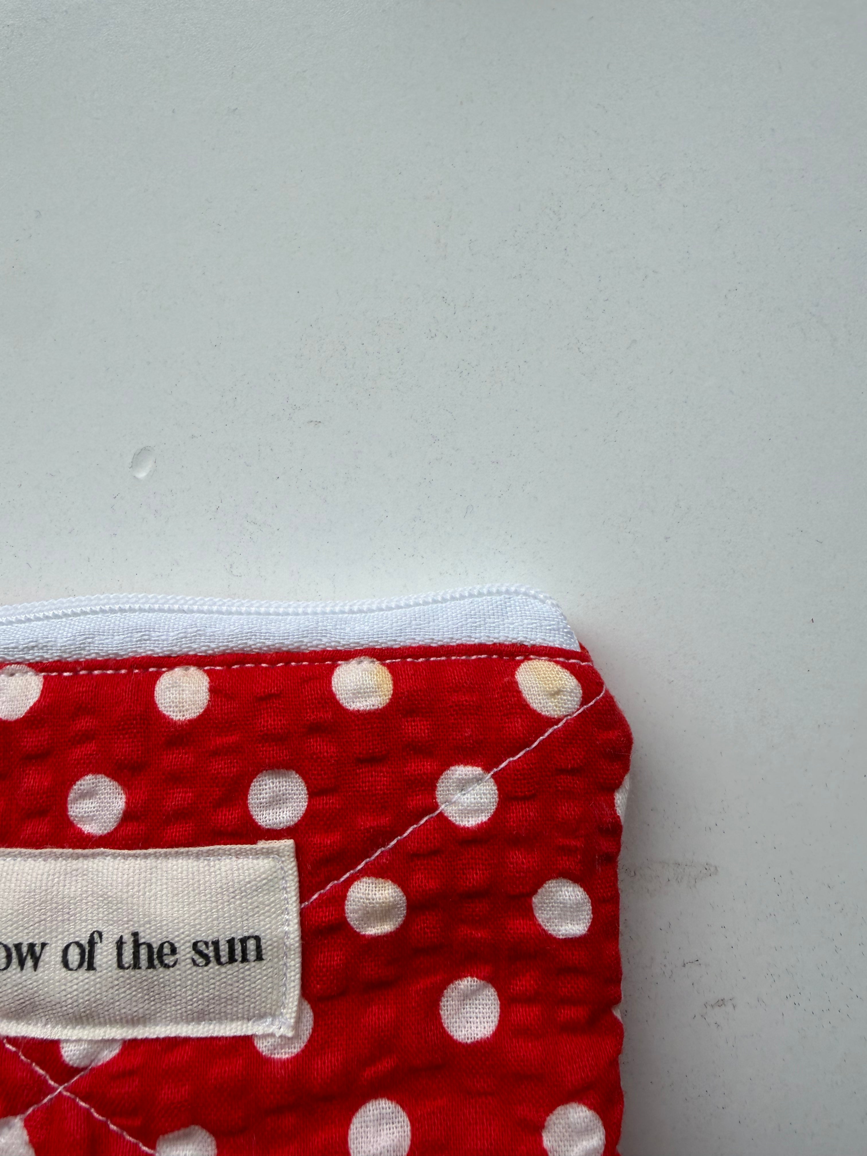 Not so perfect Red polka dot Coin Pouch